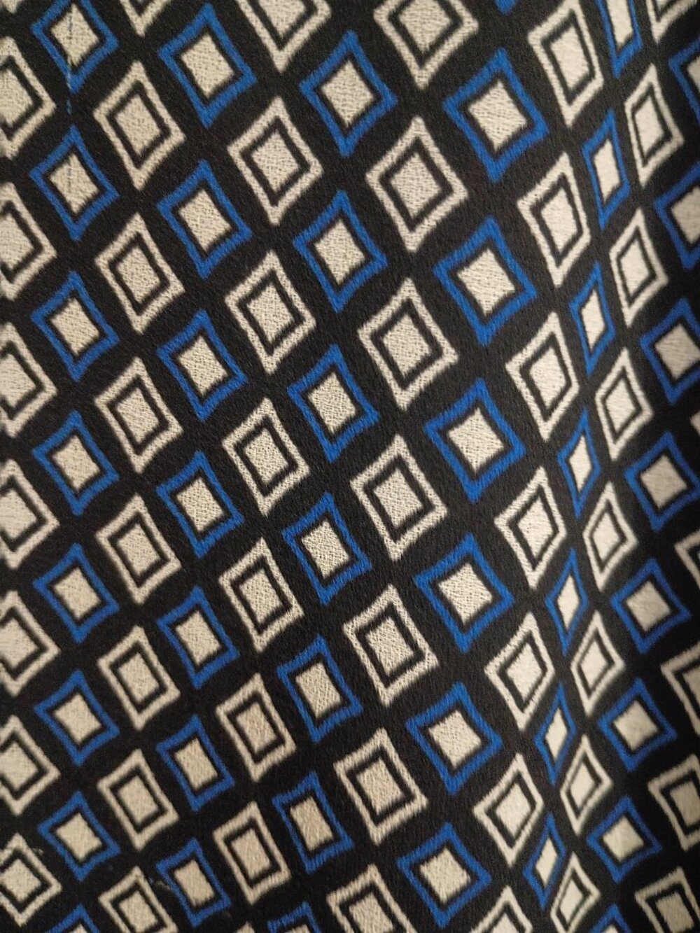 Max Studio Shift Dress L Geometric Print Blue - Picture 4 of 4